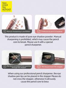 Too Cool for School Artclass Frottage 铅笔，免费赠送 1 个专业铅笔刀，眼影和眼线笔和眼袋笔，荧光笔，闪光笔，增白笔，眼影涂抹棒，多维眼妆霜眼影棒，眼线笔，可混合眼影棒和眼线笔，眼影增白剂，柔和自然的混合，细腻的质地，持久明亮的光泽，光滑的日常妆容，K Beauty - #13 Cold Tea Brown - 查看 3