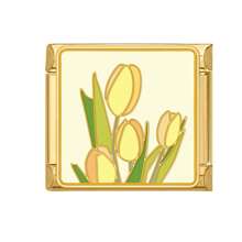 1件装花卉系列模块化手链，包含花朵元素，可DIY互换设计，都市休闲风格，圣诞节和万圣节必备单品，秋季色调，本土风情，实用时尚，充满圣诞氛围，魅力十足，不锈钢材质，圣诞装饰，秋季办公室穿搭，派对穿搭指南，圣诞礼物，圣诞家居装饰，优雅黑色风格