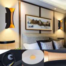 TFCFL LED Lamp, 12W Modern LED Up Down Wall Light Waterproof Sconce Lamp Fixture Outdoor Indoor For Bedrooms, Living Rooms, Study Rooms, Restaurants, Bars, Hotels, Cafes, Offices - 彩色 - 查看 2