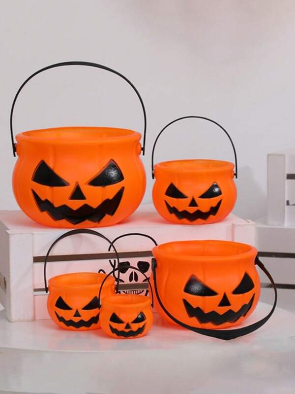 Neue Halloween Dekoration Kürbis Eimer Handtasche, 3D witzige Bar Party Atmosphäre Dekorationsspielzeug