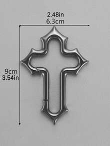 Colgante de llavero con cruz de Jesús de acero inoxidable - Amuleto para coche/bolso lleno de fe, regalo cristiano elegante, adecuado para la escuela, la iglesia y el uso diario, llavero duradero con símbolo religioso, accesorio unisex portátil que se puede colgar en la mochila, la billetera, el bolsillo y el espejo retrovisor del coche - Multicolor - Ver 11