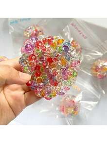 1/2/6颗随机颜色珠子减压球，可塑形真空压力球，感官减压玩具，可挤压感官玩具 - 彩色 - 查看 6