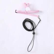 Dây dắt chim vẹt cưng Dây dắt chim bay có thể điều chỉnh Dây kéo có cánh dễ thương cho vẹt Bồ câu Vẹt đuôi dài Lovebird Vẹt mào Mynah Đồ chơi huấn luyện ngoài trời Màu sắc ngẫu nhiên - Hồng - Xem 8