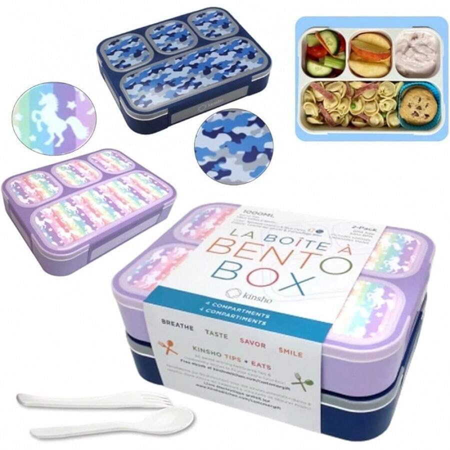 Lunch Box - Unicorn + Camo - View 1