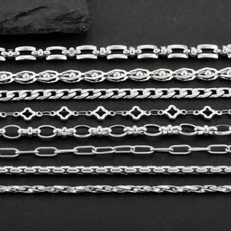 1米304不锈钢链条，各种款式链，时尚简约装饰链，DIY项链，手链，珠宝配饰