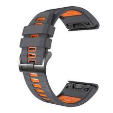 Dây đeo đồng hồ Quick Fit 22/20/26mm tương thích với Garmin Tactix 8 47/51mm/Descent G2/Mk3/Mk3i 43/51mm/Enduro 3/2/Fenix8 47/51/43mm/Fenix E/7/7x/7s/5S/5/5X Plus/6S/6/6XPro, Dây đeo đồng hồ thể thao bằng silicon mềm cho Forerunner 965/Quatix 7/7pro/Epix Pro 42MM - A - Xem 30
