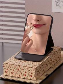 3 件便携式折叠化妆镜，PU 皮革化妆镜，适合作为礼物，旅行必备，化妆品必需品，易于存放，非常适合生日、毕业典礼、万圣节、圣诞节礼物（3/2/1 件可用） - 彩色 - 查看 9