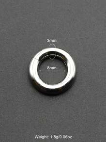 1 Piece Large Guage Septum Piercing Nose Rings 12G/2mm To 00G/10mm 316L Stainless Steel Hinged Clicker Septum Rings Seamless Nose Ring Hoop Ear Piercing Earlobe Piercing Circle Earring Helix Earweight For Women Men Female Piercing Body Jewelry