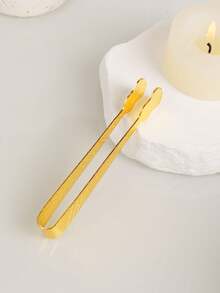 一套简约铁艺香炉，配木质托盘，创意个性化小香炉，中东风情空气净化香炉，阿拉伯字母香夹，茶夹，糖夹，冰夹，适用于瑜伽室、按摩室、冥想室、发饰、办公室、卧室，四季皆宜。 - 金色 - 查看 9