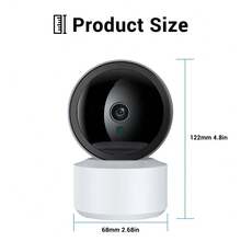 5MP Wifi Indoor Pan/Tilt Smart Security Camera For Baby Monitor, Dog Camera 4.0X Zoom Ultra Long IR Vision Distance O-Kam App - White - View 9