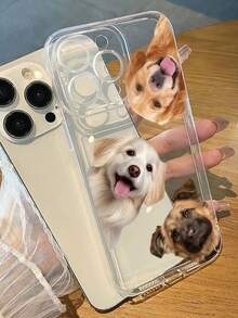 1pc Customizable Pet Photo DIY Phone Case, With Background Removal Function, TPU Transparent Phone Case, High-Definition UV Color Printing Phone Case, Provides Shock Protection For Your Phone, Compatible With Apple Series 17Air/16promax/16pro/15promax/14promax/13promax13pro/15pro, /A05/A04/A11/A24/A25/A26/A33/A12/A13/A14/A15/A52/A54/A55// Models S23ultra/S24ultra/A52s/13c/A15/HonorX6a/X7b/X8b/X6/SAM/Redmi, Funny Customization, Daily Use Or Memorial Gift,2025 Halloween Accessories,Cell Phones & Accessories