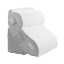 Wedge Pillow For Sleeping, 4 Pcs Adjustable Orthopedic Bed Wedge Set, Support Leg Neck Shoulder, Post Surgery Pillow For Back Pain, Acid Reflux, Snoring Relief, Sitting Up In Bed, White/Grey - trắng - Xem 8