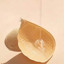 ideaCCSZ 1件/2件装蕾丝隐形文胸，白色粘性聚拢文胸，硅胶乳贴，前扣自粘设计，后背带，可重复使用，适合婚礼和无肩带晚礼服