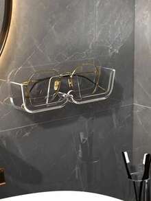 4pcs/Set Transparent Eyeglasses Storage Box, Bedside Organizer, Bathroom Rack, Eyewear Holder, Drill-Free Hard Protective Glasses & Tissue Box, Available In 1pc And 4pcs - Multicolor - View 8