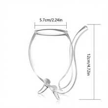 1 pezzo Bicchiere da vino da vampiro con cannuccia, decanter in vetro creativo adatto per vino, champagne, succhi, bar domestico, feste, club, articoli da vetro, regalo di Ognissanti