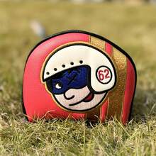 1pc Interesting Golf Club Head Cover, Golf Putting Cover, Golf Fashionable Club Cover, Suitable For Male And Female Outdoor Enthusiasts. Easy To Use Hook And Loop Closure, Waterproof And Durable Materials, It Is A Golf Club Protective Cover Worth Having. - Multicolor - View 7
