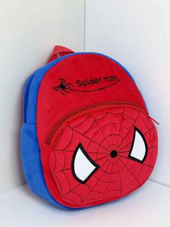  Mochila escolar pequeña de peluche de Spider-Man de Marvel, bolso de hombro de dibujos animados lindo