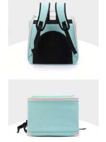 PETSIN Fashionable Breathable Cat Backpack, Oxford Cloth Multi-Function Foldable Large Capacity Outdoor Pet Carrier