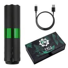 1 Stück T-Rex CORE kabellose Tattoo-Maschine Stift mit rotierendem Antrieb, Akku-Betrieb mit tragbarer 1800mAh Stromversorgung und LED-Digitalanzeige