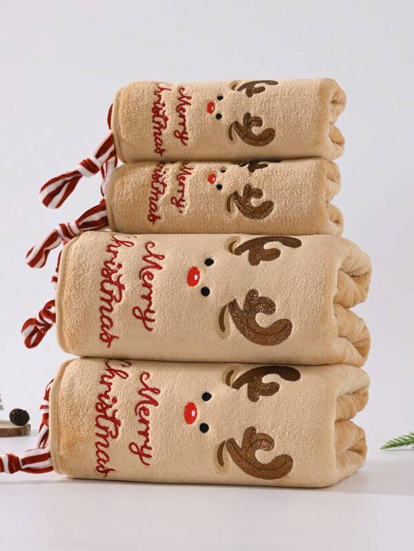 1 pezzo/2 pezzi Asciugamano natalizio in morbido pile di corallo con disegni di pupazzo di neve, renna, Babbo Natale, ad asciugatura rapida, senza pelucchi, adatto per sauna, super assorbente, leggero, asciugamano per ospiti, decorazione da bagno, regalo dell'Avvento, miglior regalo di Natale, dimensioni asciugamano 34*75, dimensioni asciugamano da bagno 70*140, asciugamani da doccia per salone di bellezza, hotel, sport, articoli essenziali per la casa, asciugamano, cura della pelle