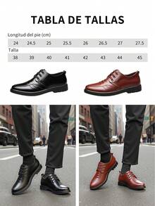 Hombres de moda de color sólido de negocios negro Inglaterra estilo zapatos formales, zapatos casuales versátil, suela blanda cómoda casual zapatillas de deporte, simple de moda y elegante, se ve como un caballero temperamento, adecuado para la celebración de bodas,adecuado para la celebración de bodas, anfitriones, banquetes, fiestas, trabajo de negocios y ropa casual diaria anfitriones, banquetes, fiestas, trabajo de negocios y ropa casual diaria - Negro - Ver 8