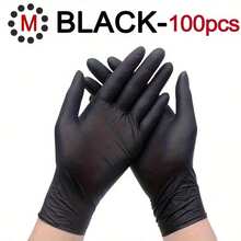 50/100 chiếc găng tay nitrile đen, găng tay đa năng bền chắc dùng để vệ sinh nhà cửa, thích hợp cho trang trí phòng ngày Valentine, đám cưới, trang trí nhà cửa, nhà bếp, đồ nội thất phòng ngủ, vệ sinh phòng tắm, làm móng tay, chăm sóc thú cưng, chăm sóc sắc đẹp, nhuộm tóc, trang trí trung tâm tiệc người lớn, đồ dùng đám cưới, trang trí tiệc và sắp xếp ngăn kéo. - màu đen - Xem 19