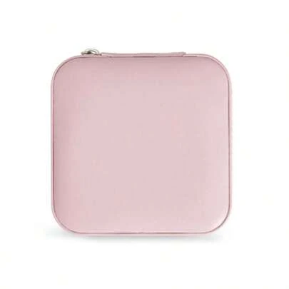 Mini Organizador Porta Joias Portátil para Viagem - Armazenamento de Brinco, Colar e pulseira com Ziper