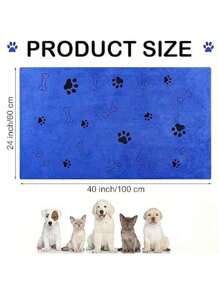 1pc/2pcs Pet Bath Towel, Dog Cat Bathing Towel, Quick Dry, Absorbent, Soft, Bathing, Designed For Pet Grooming Stores, Dog Towel, Cat Mom, Dog Mom, Dog Lovers