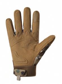 1 Pair Outdoor Sports Full Finger Gloves, Suitable For All Seasons, Hiking, Climbing, Motorcycle Riding, Anti-Slip & Durable, Touchscreen Compatible Men's Gloves