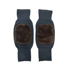 1Pair Of Winter Unisex Knee Warmers Soft Thermal Lined Knee Protectors Thermal Energy Knee Pads Leg Covers