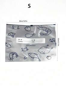 20 sztuk folii aluminiowej, utrzymujące świeżość, szczelne torby, dwa rodzaje opakowań wysyłane losowo, wielokrotnego użytku torby do przechowywania żywności w lodówce i zamrażarce 10 sztuk antybakteryjnych torebek z folii aluminiowej do przechowywania żywności, hermetyczne zamknięcie strunowe wielokrotnego użytku woreczki do lodówki i zamrażarki - Srebro - Zobacz 8