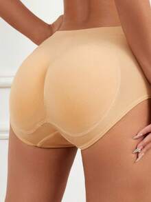 Bragas para Mujer Levantamiento de glúteos Sexy,  Calzones Pantalón para Dama Levanta Glúteos ,  Calzones De Mujer Panty Levantamiento de glúteos Invisible,  Calzones De Algodon Glúteos Dama ,  Bragas con relleno levanta gluteos,  Culo postizo relleno aumenta lenceria de braguitas - Albaricoque - Ver 4