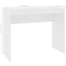 Larryhot Bureau Blanc 90x40x72 cm Bois d'ingénierie, solide et durable, facile à assembler, beau, idéal pour la décoration de la maison et les cadeaux