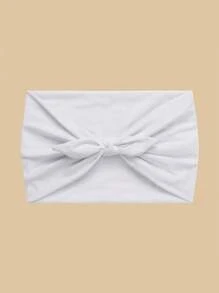 发带女式吸汗带 1 件宽兔耳头带，适合女士，可爱甜美纯色发饰，弹性打结蝴蝶结头带，适合美容和休闲场合，适合发带秋季配饰 - 彩色 - 查看 6