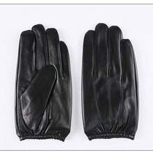 1 Pair Men's Solid Color PU Leather Gloves, Winter Warm Waterproof Windproof Non-Slip Outdoor Driving Riding Gloves Winter Outfits Fluffy - PU Pleated Style - View 6