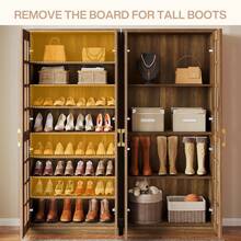 Tribesigns 68.9-Inch Tall Shoe Cabinet With Doors, 8-Tier Shoe Storage Cabinet With Adjustable Shelves, Modern Shoe Organizer Shoe Rack Cabinet For Entryway, Hallway, Closet, Living Room, Rustic Brown - 質樸棕色 - 查看 5