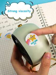 500 张/卷返校季卡通可爱涂鸦贴纸教室装饰贴纸，儿童返校用品，学校用品，返校装饰 DIY 笔记本书桌背包手机壳装饰剪贴簿防水贴纸返校