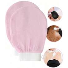 3 Pcs Body Exfoliating Bath Gloves Scrubber Brush Set For Shower, Spa, Massage - Includes Exfoliating Gloves, Dual-Sided Bath Towel, And Body Scrubber Brush For Deep Cleaning, Removes Dead Skin - Multicolor - View 17