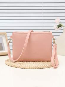 1个花卉刺绣信封包，亮片刺绣叶子和花朵提花时尚单肩包，休闲百搭派对斜挎包，可调节撞色肩带，独特设计春夏腋下包，适合购物、夜店等各种场合，闪亮亮片晚宴包，时尚信封手拿包，优雅女士手提包和钱包