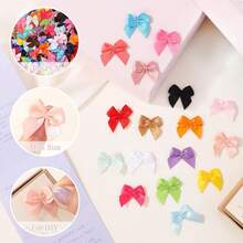 100 pezzi Mini fiocchi, 1 pollice Fiocchi di nastro multicolore, piccoli fiocchi pronti, fiocchi di nastro di raso minuscoli per fai da te, artigianato, cucito, scrapbooking, confezione regalo, accessori per capelli, decorazioni per feste di Natale (20 colori)