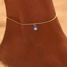 脚链 全新个性化设计 亚克力蓝眼吊坠 精致脚链 女士珠宝 派对礼物 - 腳鍊 - 查看 5