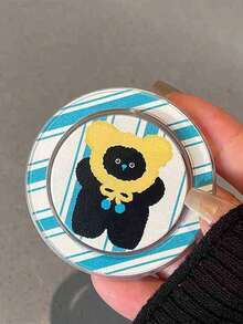 1pc Niche Design Cute Cat Magnetic Phone Holder, Retractable Foldable Desktop Stand Compatible With IPhone, Android Phone, Gift For Birthday, Family, Friends Push-Pull Phone Grip Phone Accessories - Multicolor - View 5