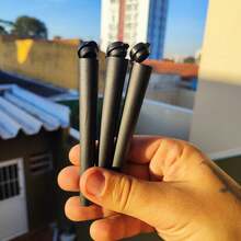 MEGA Kit 22 Complete Items Silk Mouthpiece  Case Mocó Scissors Pestle Silk And Glass Mouthpiece With Mouthpiece Cleaner - 黑色 - 查看 8