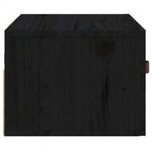 Comodini dA, Parete Larryhot 2 pezzi Nero 40x29,5x22 cm, belli e pratici, ideali per riporre oggetti e decorare la casa - nero - Visualizzare 8