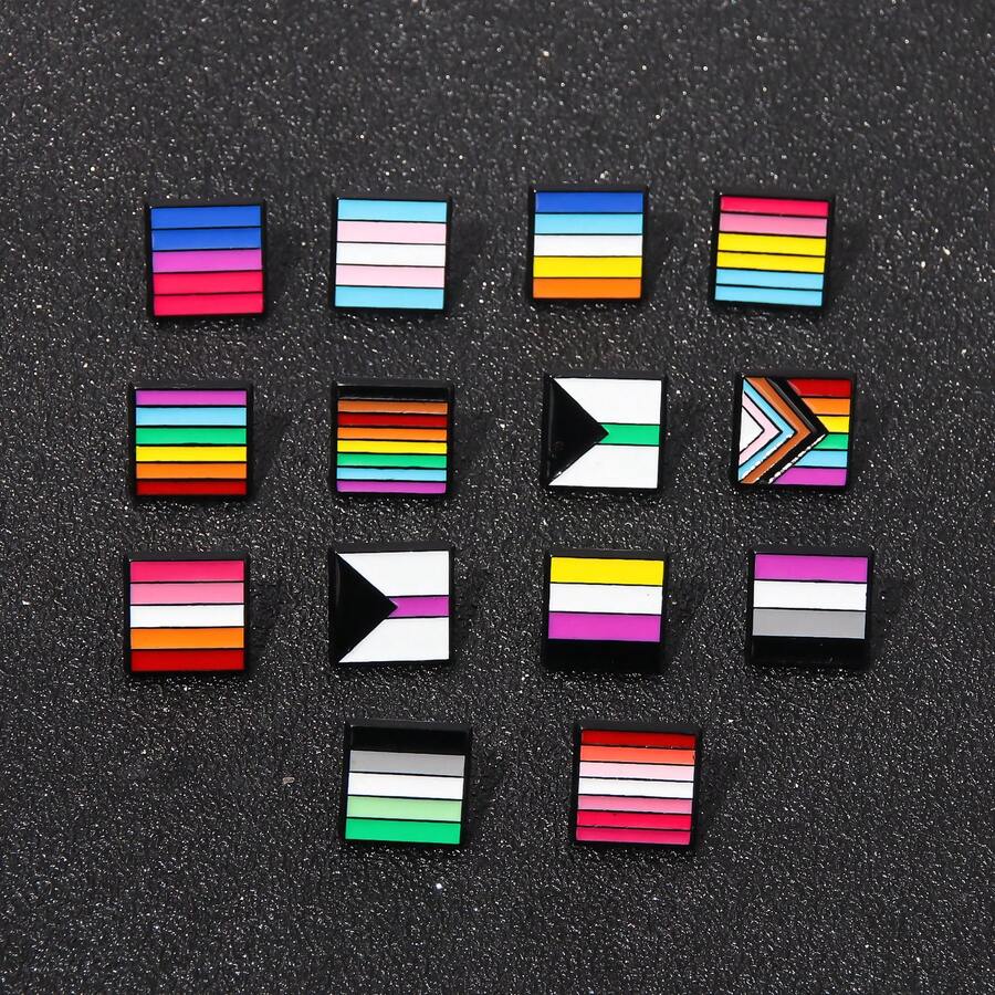 1 Peça Broche de Coração Arco-Íris Bandeira, Paz e Amor, Alfinetes de Esmalte, Roupas, Bolsa, Lapela, Pino, Ícone de Orgulho Gay e Lésbico, Decoração Unissex