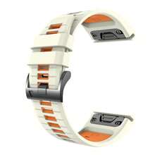 Dây đeo đồng hồ Quick Fit 22/20/26mm tương thích với Garmin Tactix 8 47/51mm/Descent G2/Mk3/Mk3i 43/51mm/Enduro 3/2/Fenix8 47/51/43mm/Fenix E/7/7x/7s/5S/5/5X Plus/6S/6/6XPro, Dây đeo đồng hồ thể thao bằng silicon mềm cho Forerunner 965/Quatix 7/7pro/Epix Pro 42MM - A - Xem 9
