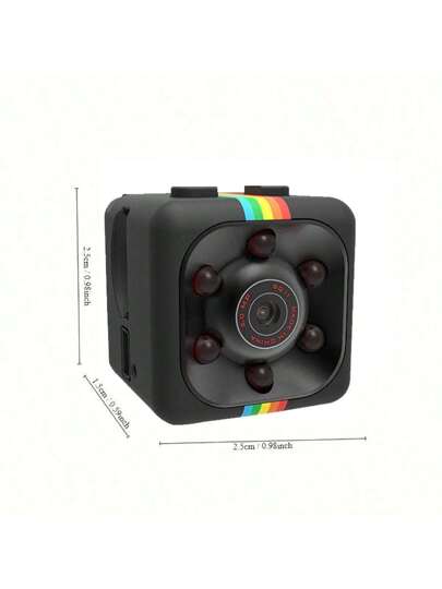 Mini HD Nanny Cam Night Vision, Motion Detection Loop Recording 1080P Full Indoor Security Camera, USB Rechargeable, Display, Wand Mountable Home Surveillance, Portable Surveillance Discreet Camera Circular Lens Cameras view 11