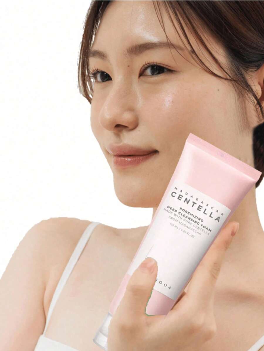 PAORPEVM 1/2 件装深层清洁泡沫，蕴含积雪草提取物，去除堵塞毛孔的杂质