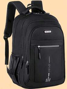 Modny i wszechstronny, idealny na podróże po kampusie, odpowiedni dla uczniów szkół średnich i gimnazjów, plecak, bardzo odpowiedni na podróże po kampusie, duża pojemność, torba podróżna na wiosenną przerwę, plecak dla chłopców, plecak o dużej pojemności, odpowiedni do gimnazjum i szkoły średniej, plecak podróżny z tkaniny Oxford, plecak na studia na jesień i Boże Narodzenie, kemping dla studentów, piesze wędrówki, wielofunkcyjny, przenośny wypoczynek, prezent świąteczny, torba podróżna, niezbędne rzeczy, torba na siłownię, letni powrót do szkoły, torba plażowa, torba na laptopa, życie sportowe - Czarne - Zobacz 8