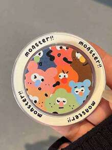 1pc Niche Design Cute Cat Magnetic Phone Holder, Retractable Foldable Desktop Stand Compatible With IPhone, Android Phone, Gift For Birthday, Family, Friends Push-Pull Phone Grip Phone Accessories - Multicolor - View 7